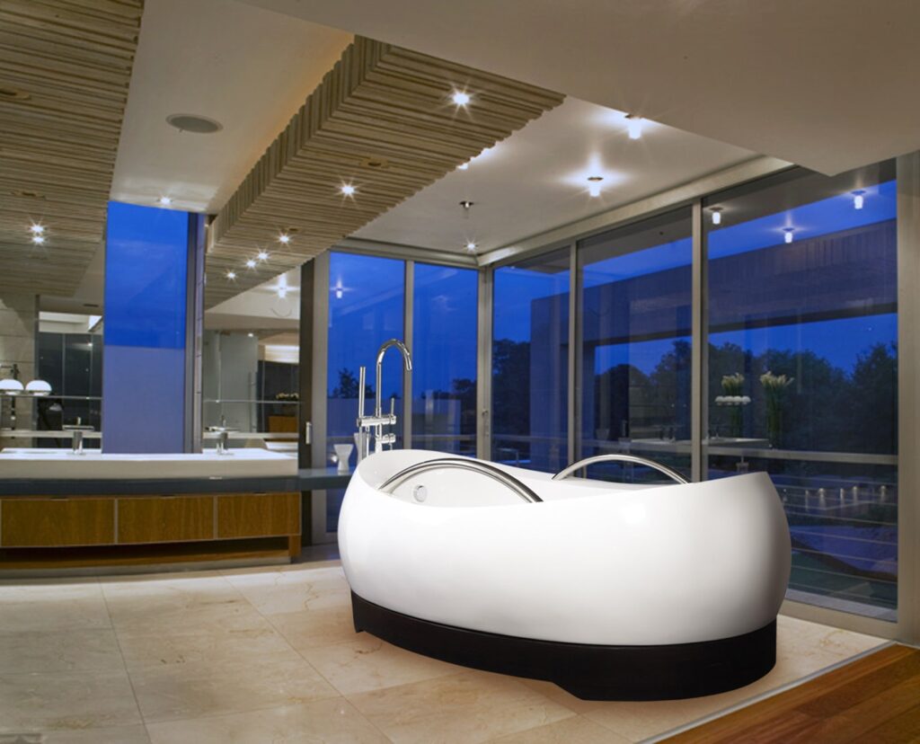 AdmireMe Freestanding Hybrid Acrylic-Composite Bathtub