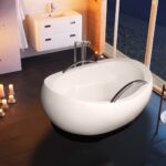 AdmireMe Freestanding Hybrid Acrylic-Composite Bathtub