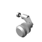 Axis – Side-mounted glazed railing panel fitting