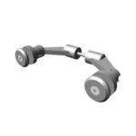 Axis – Side-mounted glazed railing panel fitting
