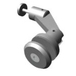 Axis – Side-mounted glazed railing panel fitting
