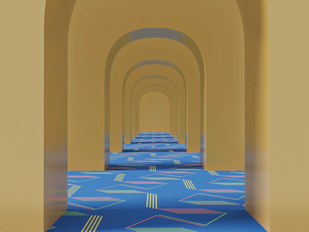 80s Linear Carpet Pattern