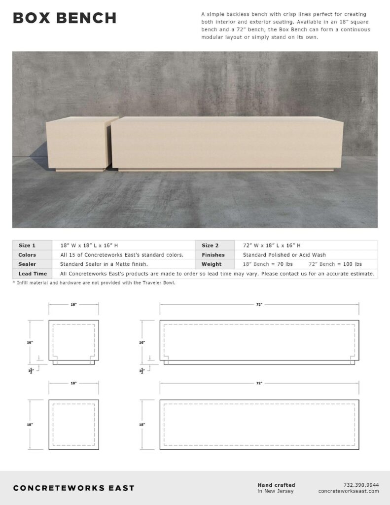 BOX BENCH