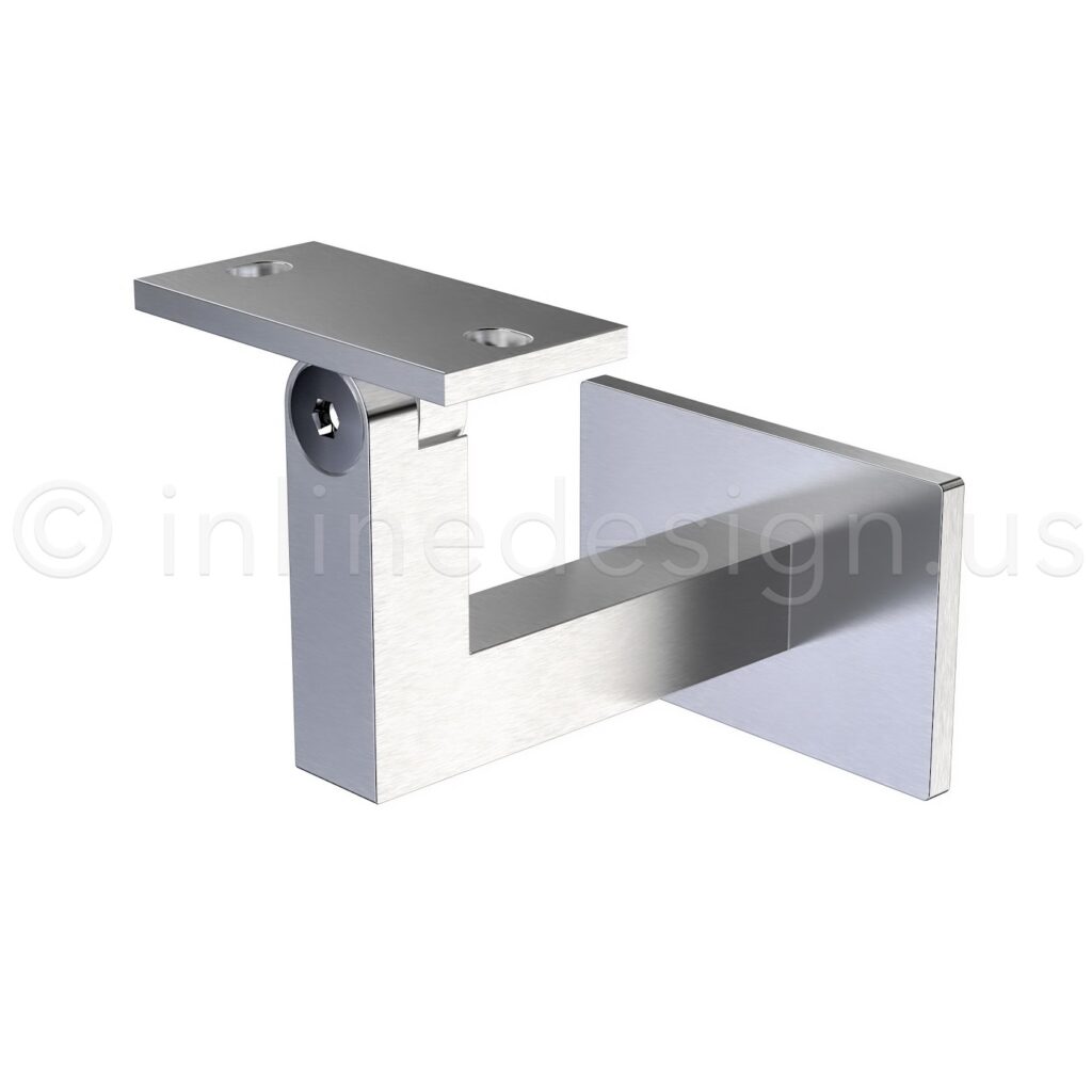 Square Adjustable Stainless Steel Handrail Bracket