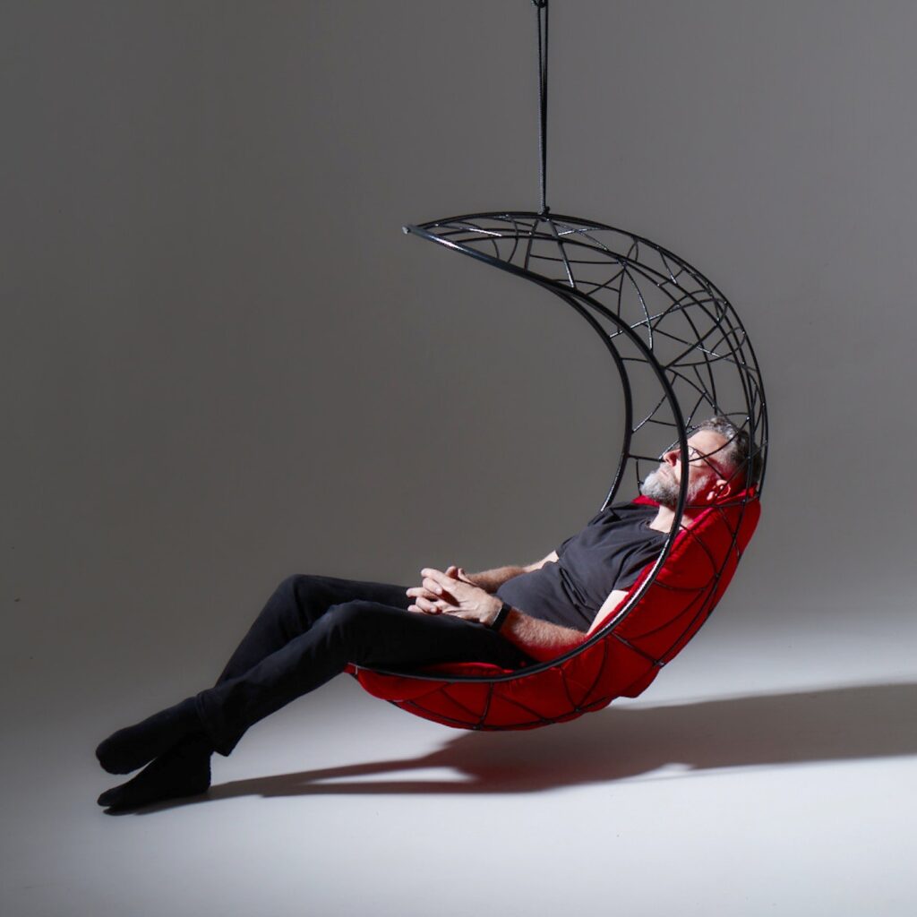 Studio Stirling - "Lucky Bean" - Indoor or Outdoor Hanging Swing Chair