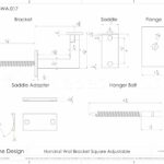 Square Adjustable Stainless Steel Handrail Bracket